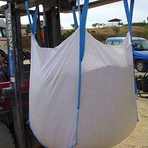 Чанта за насипни материали Jumbulk & Secbolt FIBC, Чанта U Panel One с тегло 1 тон, Чанта за пясък, 35 L x 35 W x 35H, 180 литра, 2200