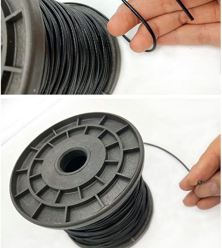 HQ BW02 Черно въже от неръждаема стомана 304 с PVC покритие Диаметър от 0,8 mm-6 mm След нанасяне на покритие върху гъвкав кабел (Цвят: