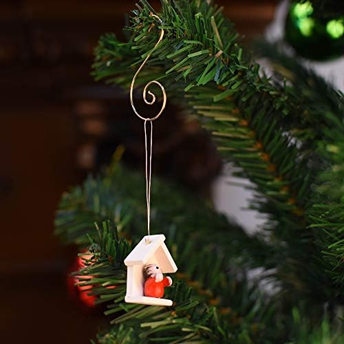 Куки за коледна украса CUALFEC, Закачалка за Коледната елха, чудесно за украса на Коледната елха - 200 / Сребрист