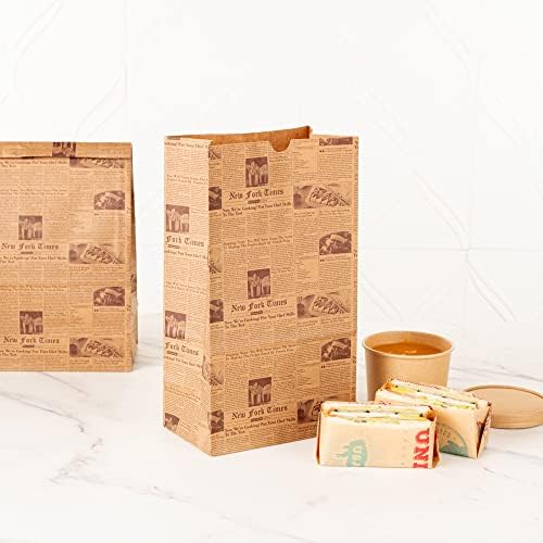 Пакет за прибори за хранене Tek от крафт-хартия за вестници - 12 кг - 7 x 4 1/4 x 12 1/2 - кутия 100 гр, 100 X 1 БХ, крафт-хартия за вестници