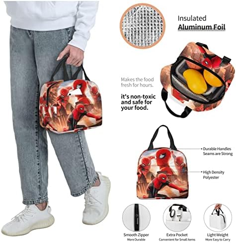 Комплект обяд кутии YUANXCUSTOM Аниме Backpack, 16-Инчов Cartoony Многофункционална Раница за лаптоп и Преносими чанта за Обяд за Работа/за Пътуване/На открито (S1)
