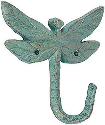 Монтиране На Куката Abbott Collection От Чугун Dragonfly, Светло Зелен