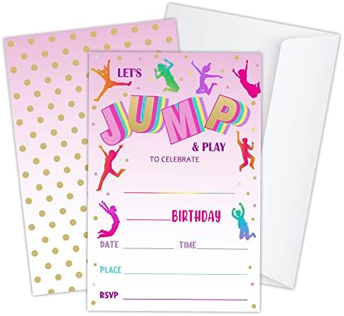 haipino Комплект от 20 Покани картички за рожден Ден с конвертами за деца, Допълващи билет за парти по случай рожден ден, за момчета