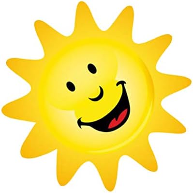 BESPORTBLE Усмихнато Слънце Стикер На Стената Карикатура Слънцето Тапети Забавен Стикер За Стена за Декорация за Детската Градина Дома Децата Детска Стая