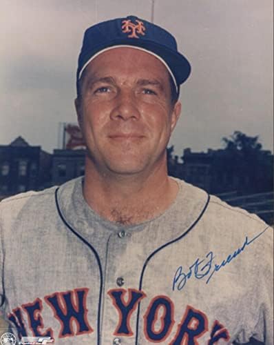 Роб Френд Ню Йорк Метс Подписа Снимка 8x10 с автограф W / Coa - Снимки на MLB с автограф