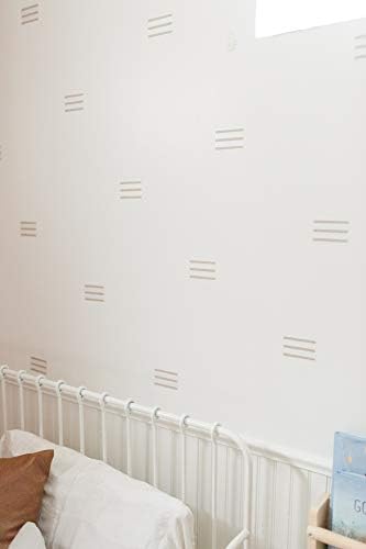 Модерни Стикери Maxwell Wall Art за Детска стая за Момчета и Момичета, Спалня, Дневна Дакота, Тъмно-Кафяви Етикети на Лента, 48 бр.