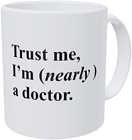 Вампумтук Повярвай Ми, аз съм Почти Лекар, Студент-Медик 11 Грама Забавно Кафеена Чаша