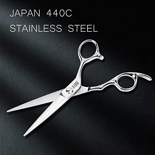 Ножици за подстригване на косата - 6 Професионални Салонные Фризьорски Ножици За Подстригване на коса - Японската Стомана Премиум-клас 440C - Ножици за фризьори и спец