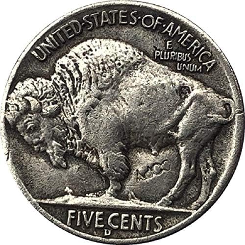 Hobo Nickel 1937-D Копие Трехногой Никелова монета Buffalo Тип 55