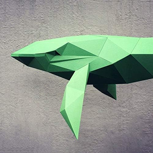 WLL-DP Подвесная 3D Хартиена Скулптура Кит Хартиена Занаят, Ръчно изработени Оригами Пъзел Триизмерно Геометрично Декорация на Дома,