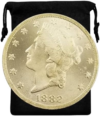 Копие Kocreat 1882-CC Свобода Косата Сребърен Долар Либърти Морган Златна Монета от Двадесет Долара-Копие от Колекцията на Сувенирни