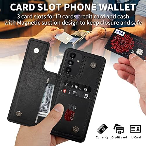 Калъф FUYOCWE за Motorola Moto G Stylus 5G 2022, една чанта-портфейл за телефон с държач за карти, калъф-поставка от изкуствена кожа с отделение за карти за жени и мъже (двойна магнит?