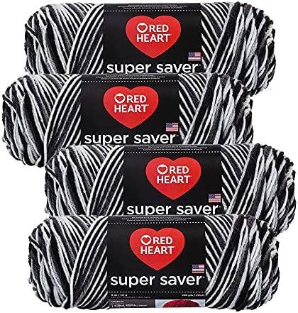 Прежда Red Heart Super Saver (4 опаковки чилета по 5 унции) (вестник)