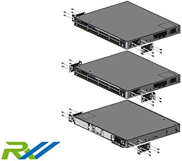 RW RoutersWholesale 19 Комплект за монтаж в шкаф, който е Съвместим /която замества ключове серия Cisco Catalyst 2960-X и 2960-XR