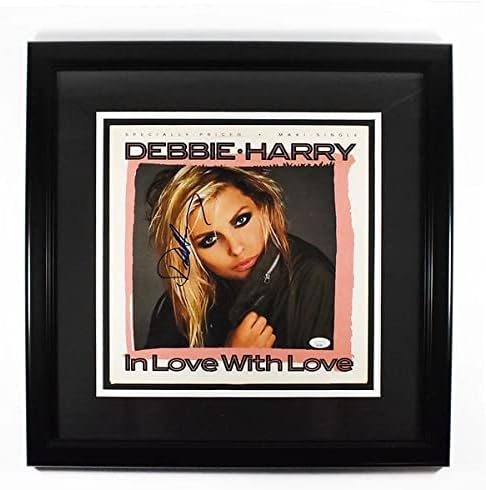 Деби Хари Блонди влюбена в виниловую табела в рамка Love LP с автентичен автограф JSA