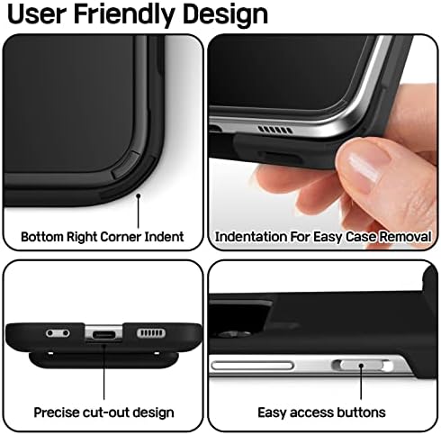 VVUPIC за Samsung Galaxy Z, дизайн куфара с панти капак 4, калъф за 2 карти памет, защитен калъф loops 2022