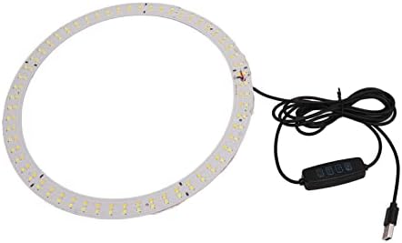 Кръгла Светодиодна Светлинна Плоча, Порт USB захранване 10 Яркост 32006500K Плавно Затъмняване на Led лампи Табела за Обслужване на