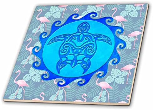 3. Начертайте морската костенурка в хавайски стил полинезийски tribal tattoo. - Плочки (ct_351884_1)