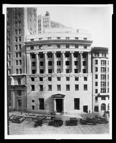 На снимката: Сградата на Ли-Хиггинсона, Брод стрийт, 37, Дървена настилка,Ню Йорк,c1930, Кола