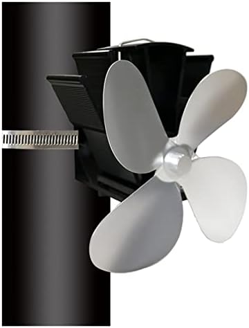 LYNLYN Без Магнит, монтиран на стената Камина Вентилатор с Ниско Ниво на Шум 4-Термодинамични Печной Вентилатор за Камина с Дърва горелка