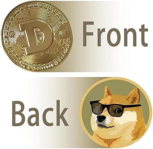 Творчески Сувенири позлатени монети Dogecoin Чудесен физически подарък, който може да събират Злато Куче Art