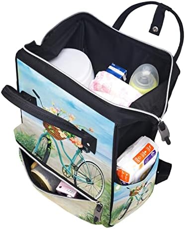 Пътен Раница GUEROTKR, Чанта За Памперси, Рюкзачные Чанти За Памперси, Ръчно Рисувани Цветя модел Велосипеди